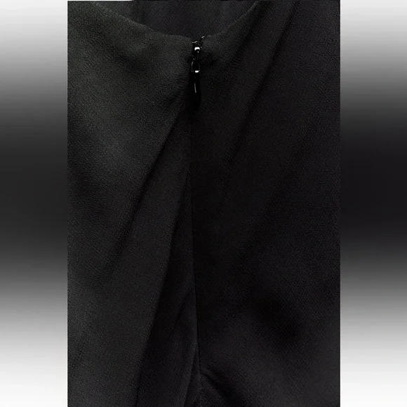 Last one 🚨Zara STRAPPY GAUZE Maxi Dress V-neck Open back strap Lining M NWT - Picture 11 of 13